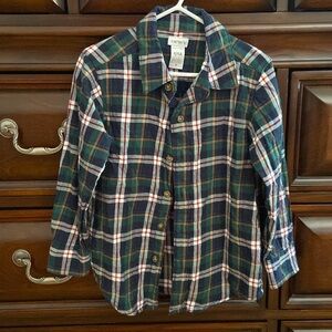 Toddler button down and khaki pants